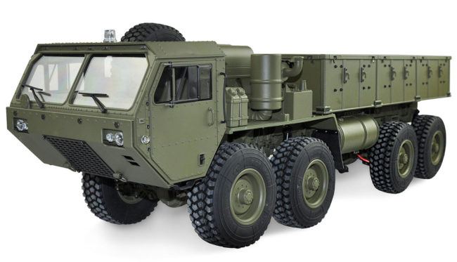 U.S. Militär Truck 8×8 1:12 mit Ladefläche military grün