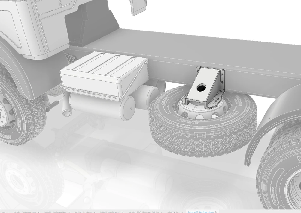 Reserveradhalter Wedico Mercedes NG